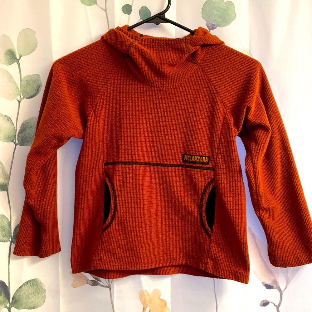 Melanzana Youth Micro Grid Fleece Hoodie - Small